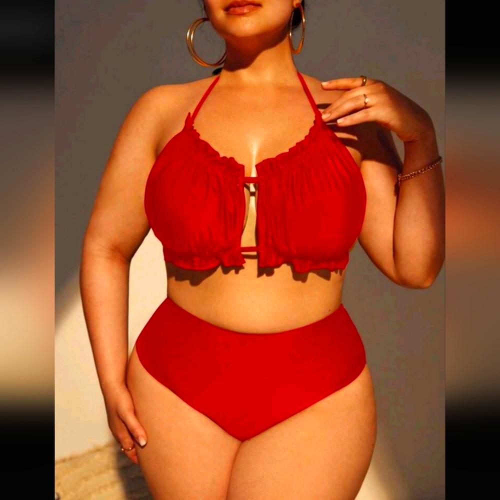 Brick Red Bikini Set (1X)